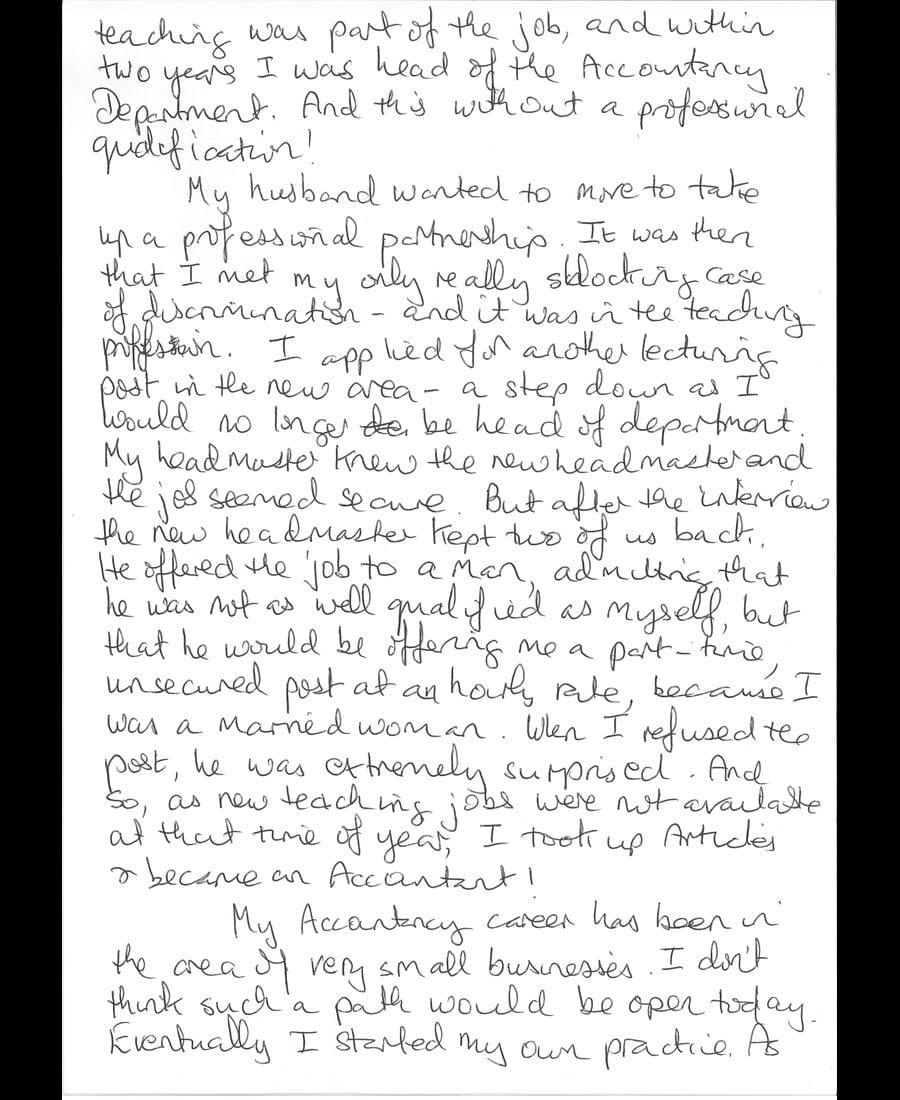 Judith Mary Craig letter