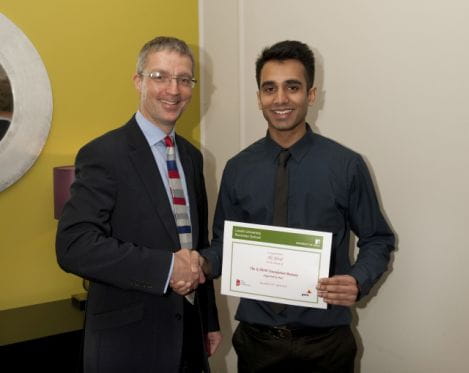 Ali Afzal, previous bursary recipient