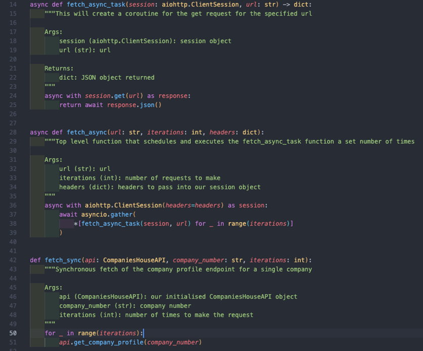 Screenshot of aiohttp.ClientSession coding