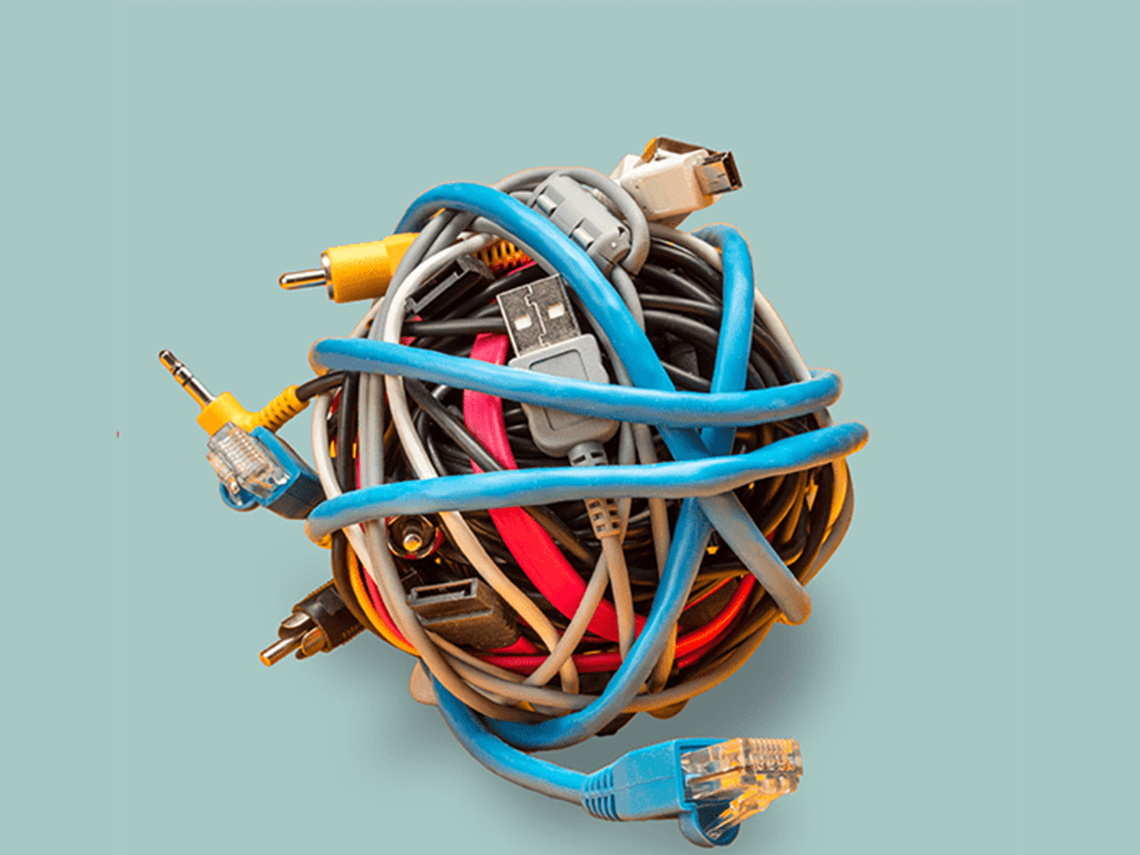 A ball of cables