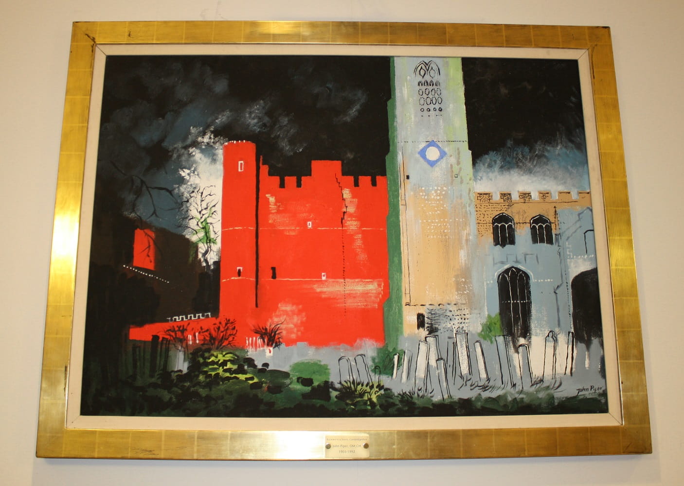 John Piper painting of Buckden Towers