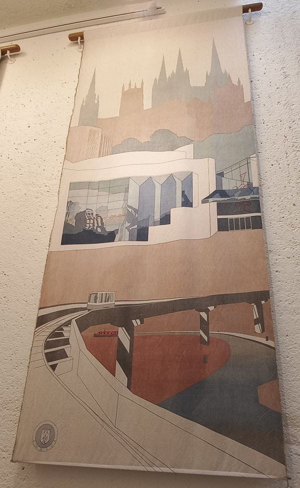 Photograph of a wall hanging in Chartered Accountants' Hall