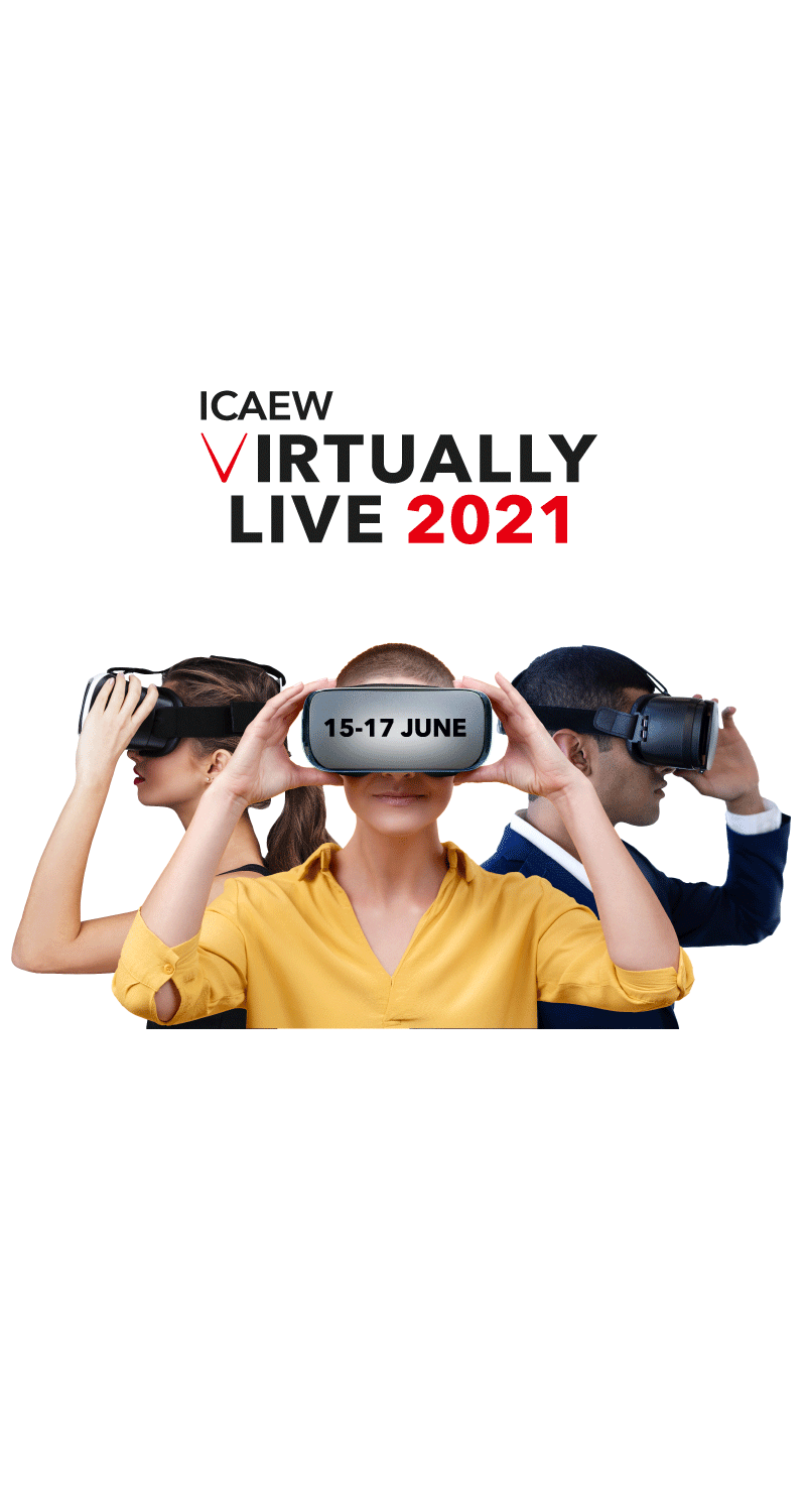 ICAEW's flagship digital conference returns for 2021. Virtually Live will be held on 15-17 June 2021